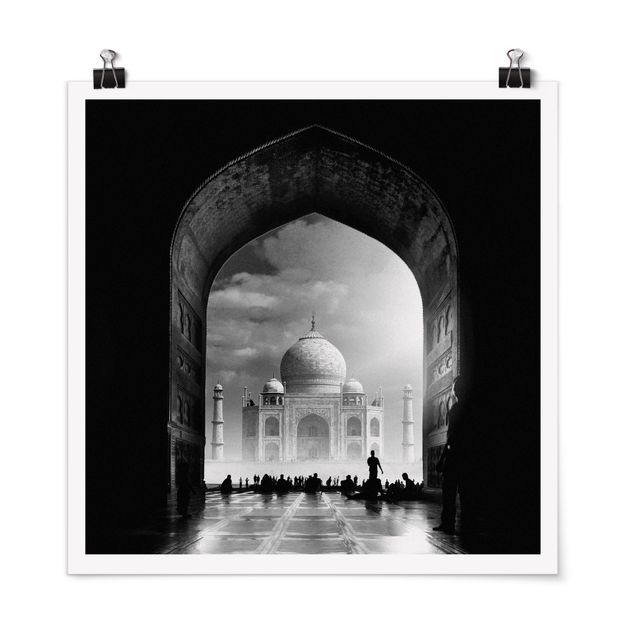 Poster Skyline Das Tor zum Taj Mahal