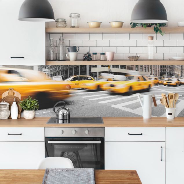 Küchenrückwand Folie selbstklebend Skyline Rasantes New York