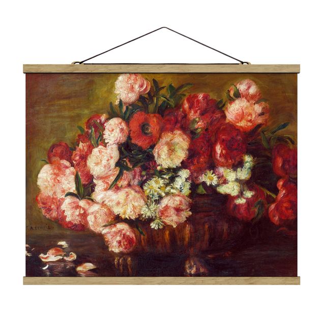Wandbilder Floral Auguste Renoir - Stillleben mit Pfingstrosen