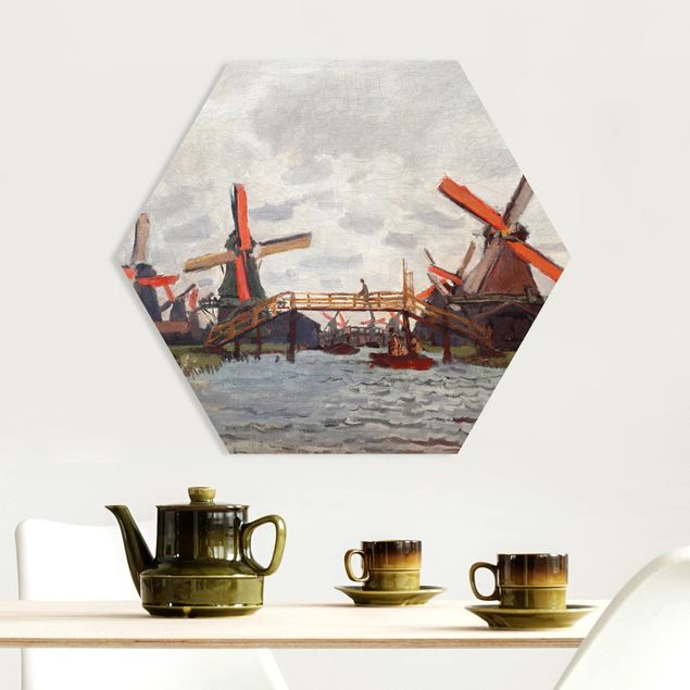 Küchen Deko Claude Monet - Windmühlen Zaandam