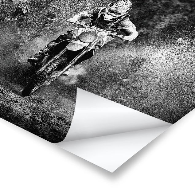 Poster kaufen Motocross im Schlamm