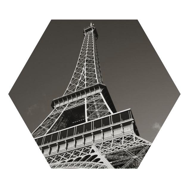 Wandbilder Schwarz-Weiß Eiffelturm