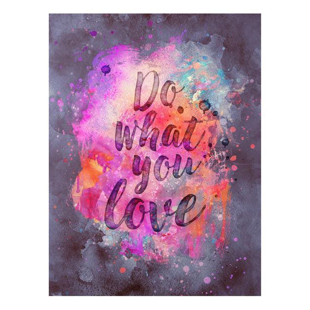 Wandbilder Kunstdrucke Farbexplosion Do what you love
