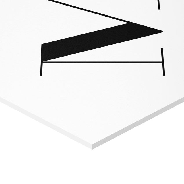 Hexagon Bild Forex - Buchstabe Serif Weiß M