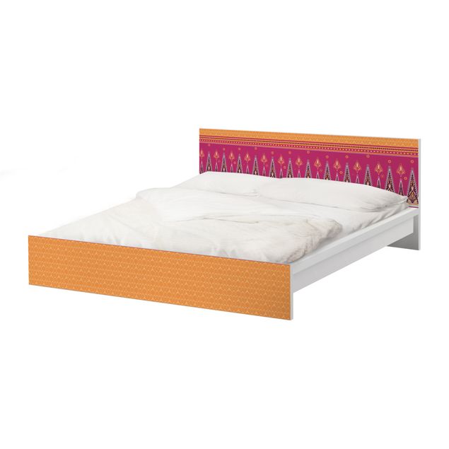 Möbelfolie für IKEA Malm Bett niedrig 160x200cm - Klebefolie Sommer Sari