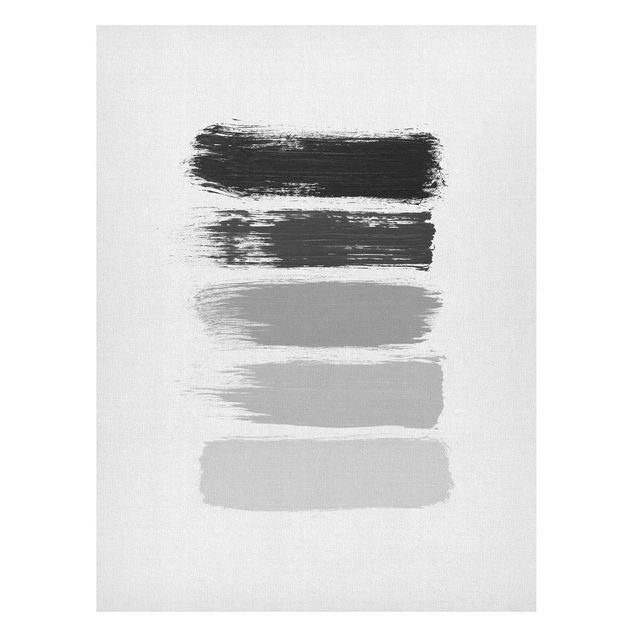 Wandbilder Kunstdrucke Streifen in Schwarz und Grau