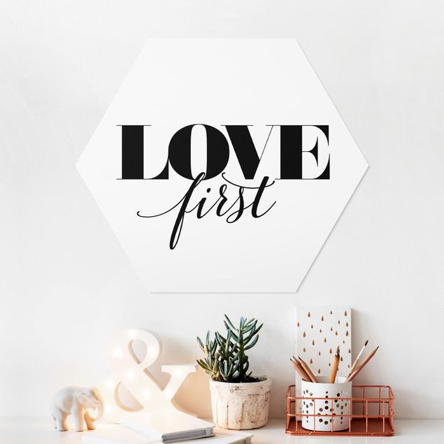Wandbilder Liebe Love first