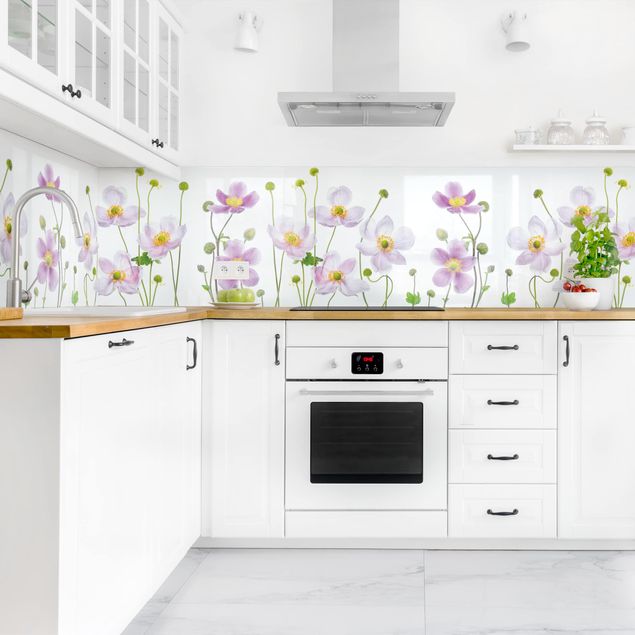 Küchenrückwände Blumen Anemonen Mix