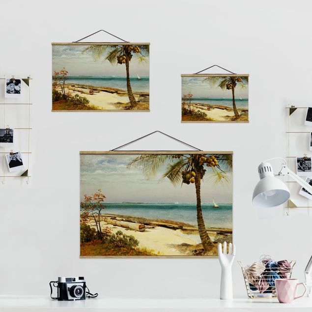 Wandbilder Meer Albert Bierstadt - Küste in den Tropen