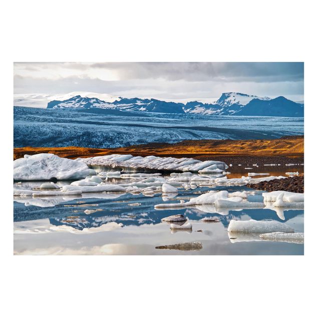 Wandbilder Berge Gletscherlagune