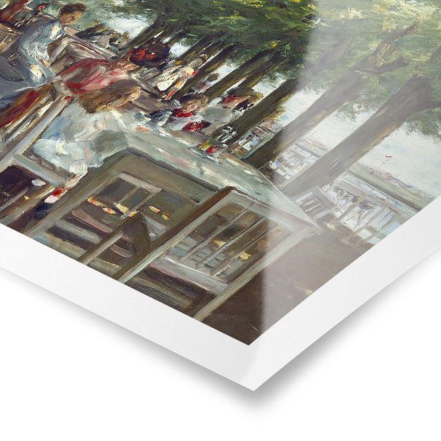 Kunstdrucke Poster Max Liebermann - Terrasse des Restaurants Jacob