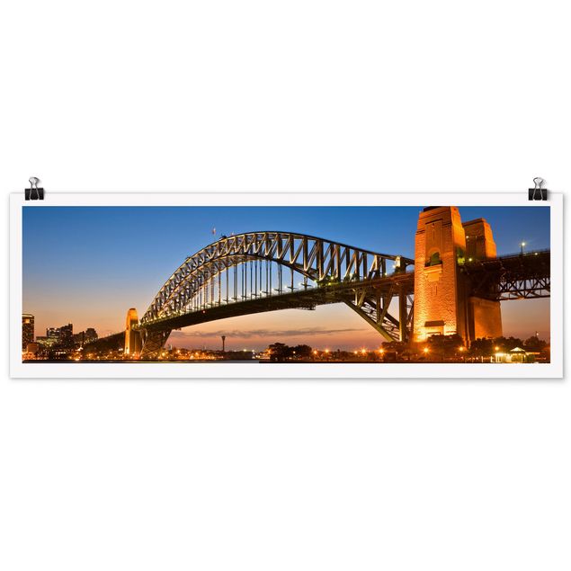 Wandbilder Architektur & Skyline Harbour Brücke in Sydney