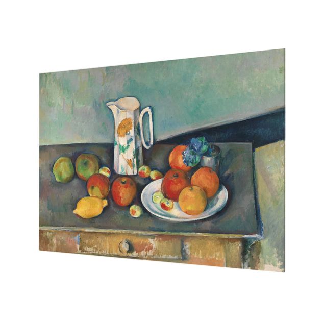 Glasrückwand Küche Paul Cézanne - Stillleben Milchkrug