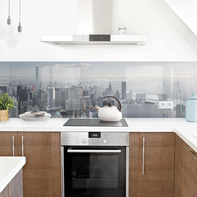 Küchenrückwand Folie selbstklebend Skyline Upper Manhattan New York City