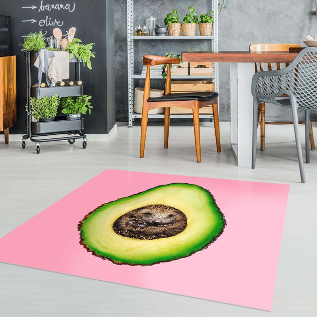 Wanddeko Küche Avocado mit Igel
