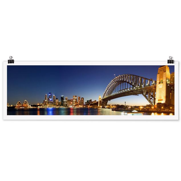 Wandbilder Architektur & Skyline Sydney at Night