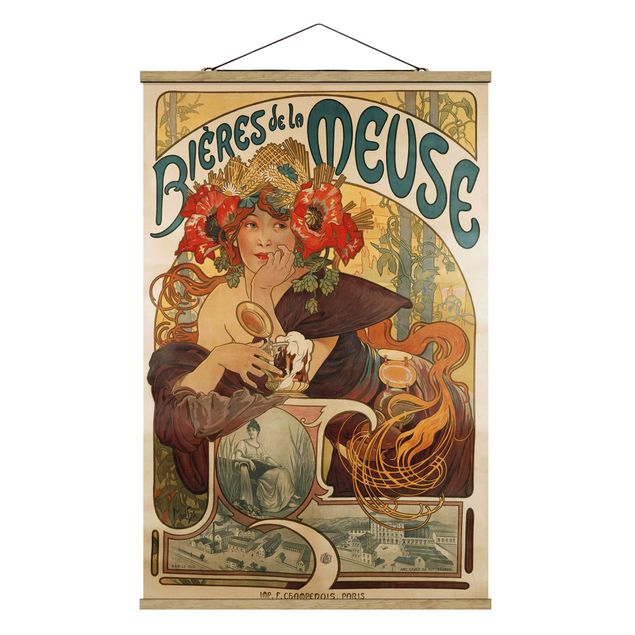 Kunststile Alfons Mucha - Plakat für La Meuse Bier