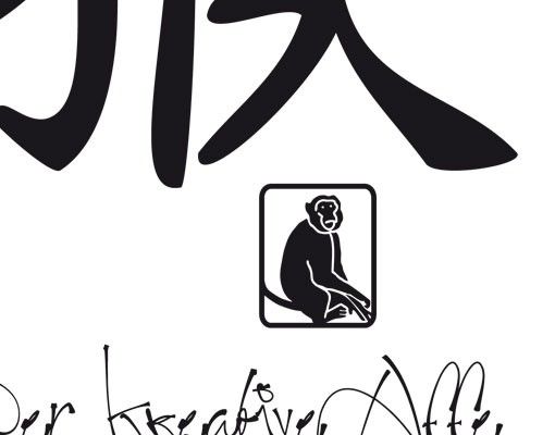 Wanddeko Küche No.UL777 Chinesisches Tierkreiszeichen Affe