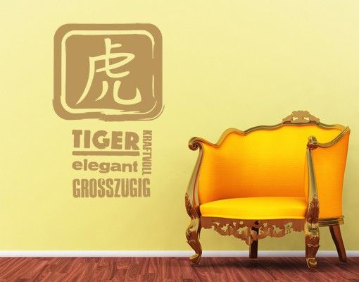 Wanddeko Küche No.UL800 Chinesisch Tiger