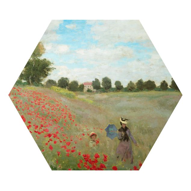 Wandbilder Landschaften Claude Monet - Mohnfeld bei Argenteuil
