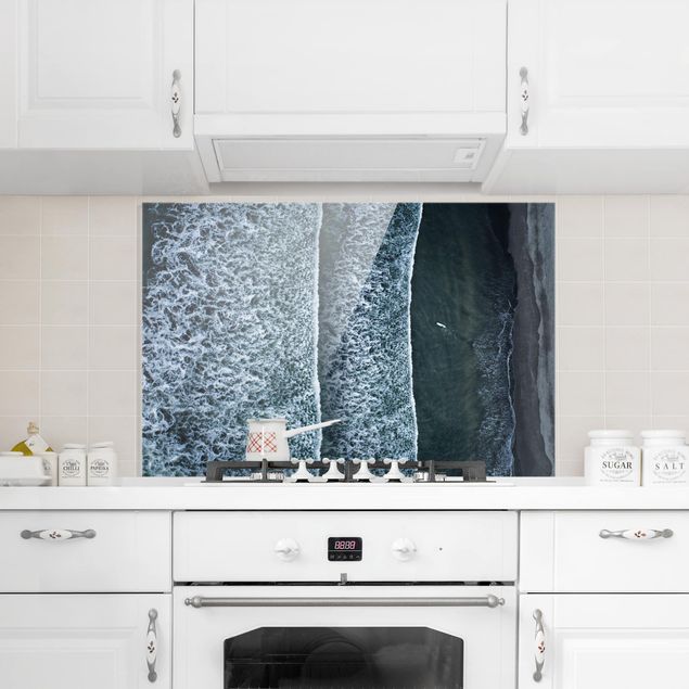 Glasrückwand Küche Luftbild - Der Herausforderer