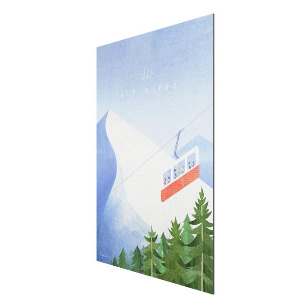 Wandbilder Architektur & Skyline Reiseposter - Les Alpes