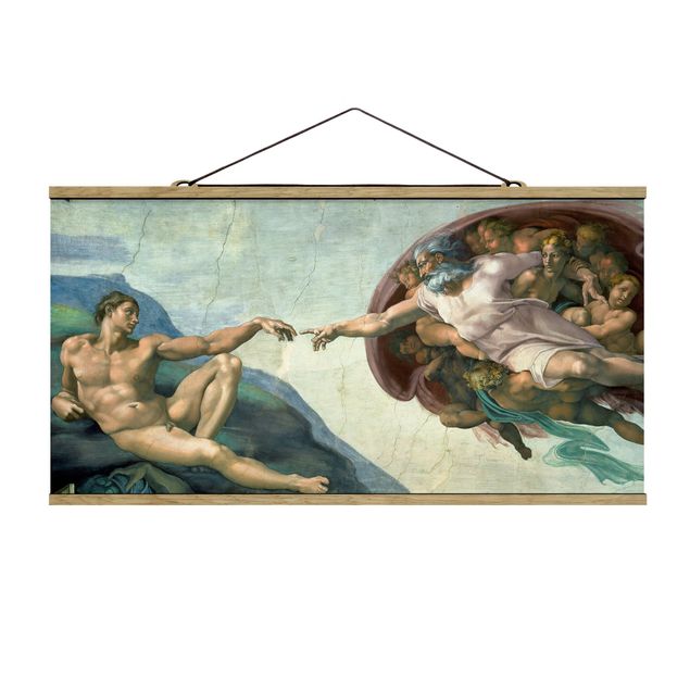 Wandbilder Portrait Michelangelo - Sixtinische Kapelle