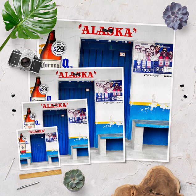 Poster ALASKA Blue Bar