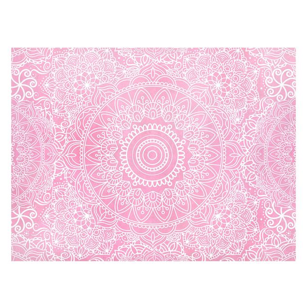 Wandbilder Kunstdrucke Muster Mandala Rosa
