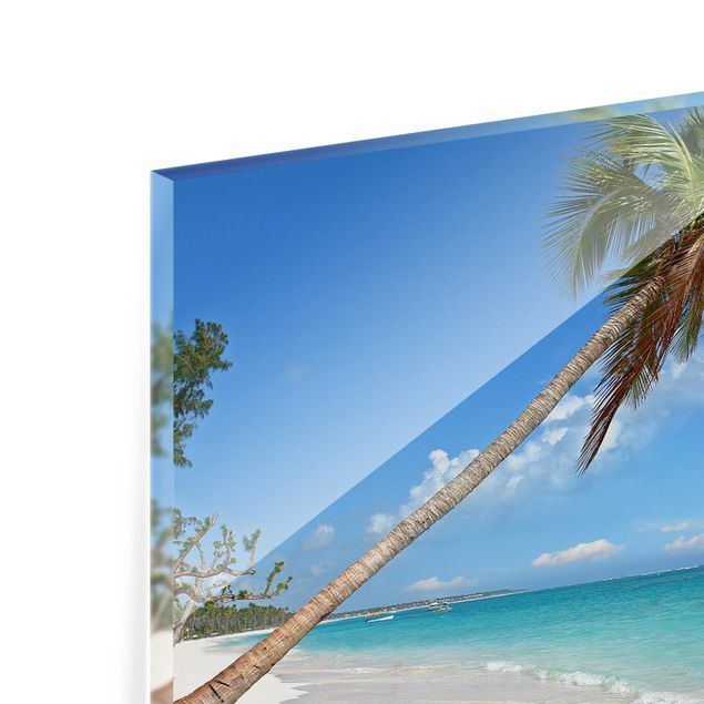 Spritzschutz Glas - Tropischer Strand - Panorama - 5:2