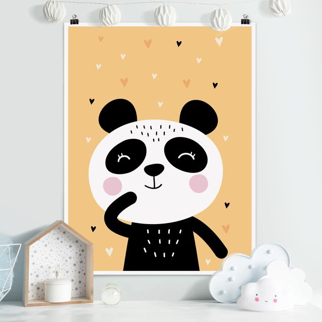 Kinderzimmer Deko Der glückliche Panda