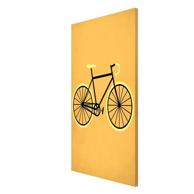 Wandbilder Modern Fahrrad in Gelb
