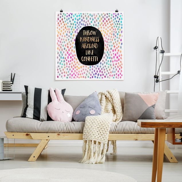 Spruch Poster Throw Kindness Around Like Confetti