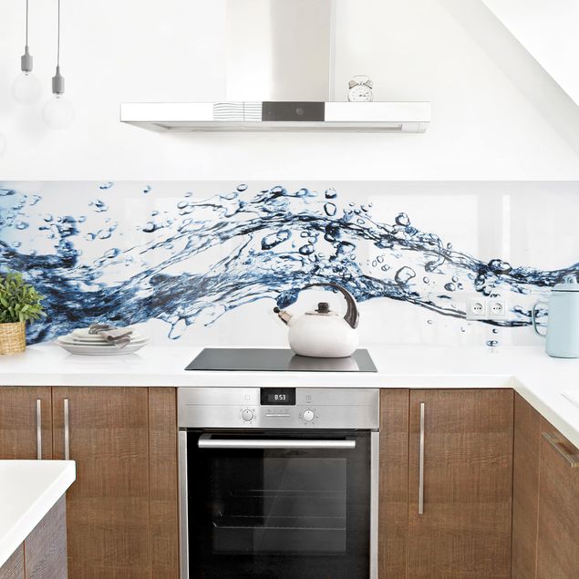 Glasrückwand Küche Water Splash