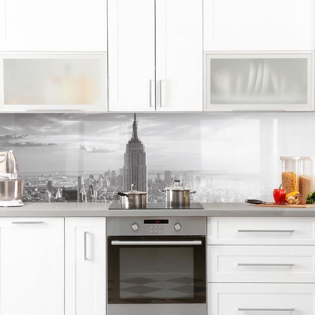 Spritzschutz Küche Glas Manhattan Skyline