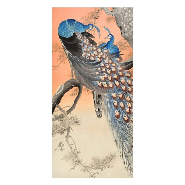 Magnettafel Tiere Vintage Illustration Asiatischer Pfau I