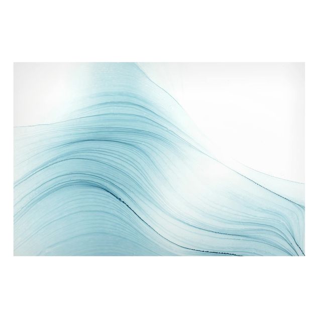 Wandbilder Kunstdrucke Melierter Hauch von Blau