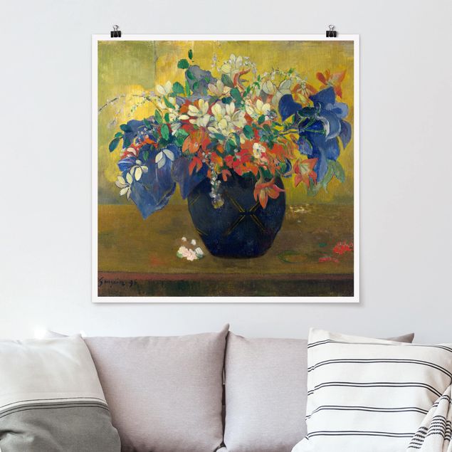 Bilder Impressionismus Paul Gauguin - Vase mit Blumen