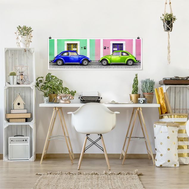 Wandbilder Autos Farbige Beetles
