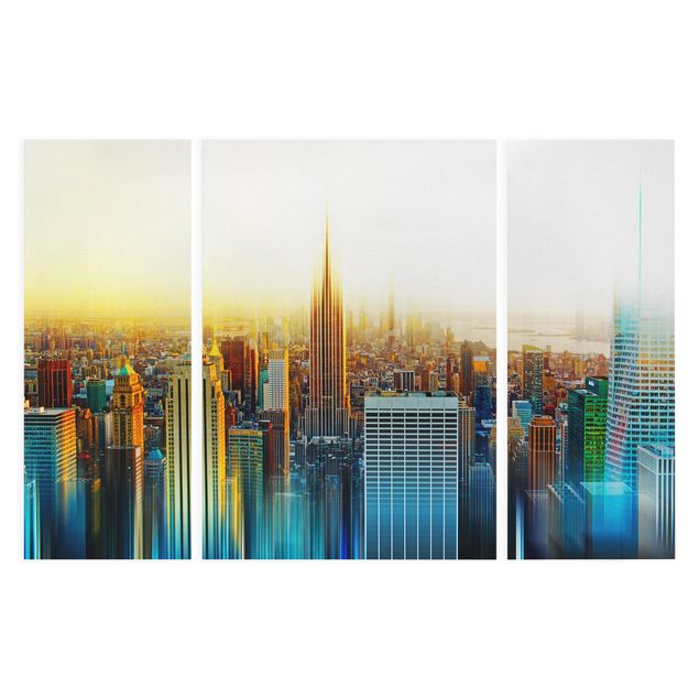 abstrakte Leinwandbilder Manhattan Abstrakt