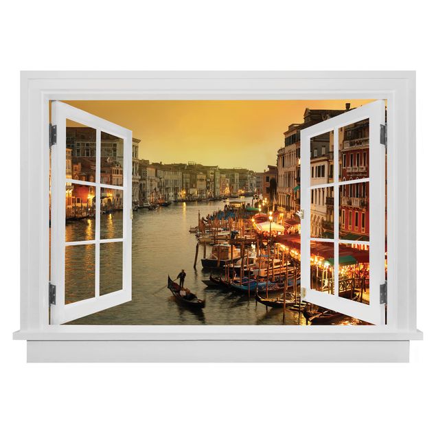 Küche Dekoration Offenes Fenster Großer Kanal von Venedig