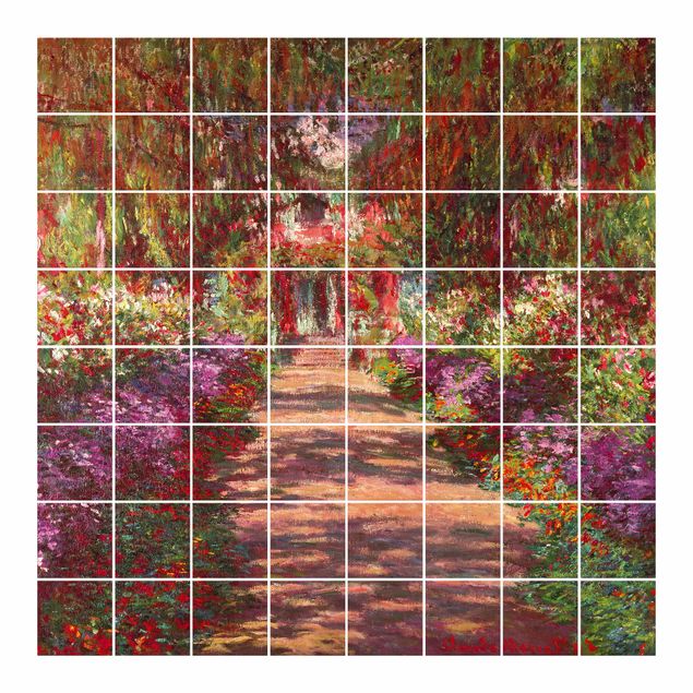 Fliesenaufkleber Claude Monet - Weg in Monets Garten in Giverny