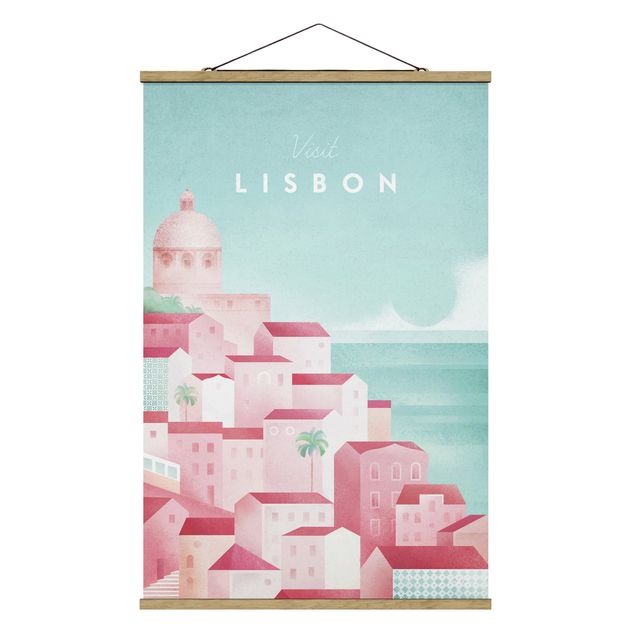 Wandbilder Retro Reiseposter - Lissabon