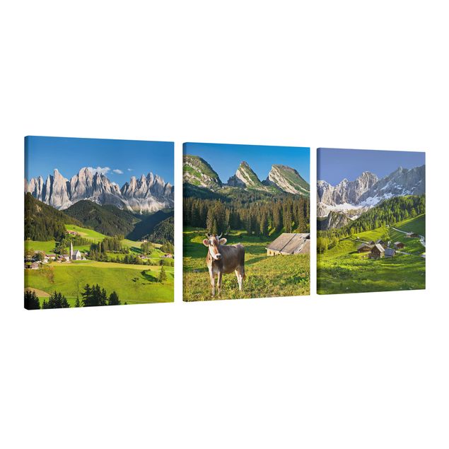 Wandbilder Landschaften Almwiesen