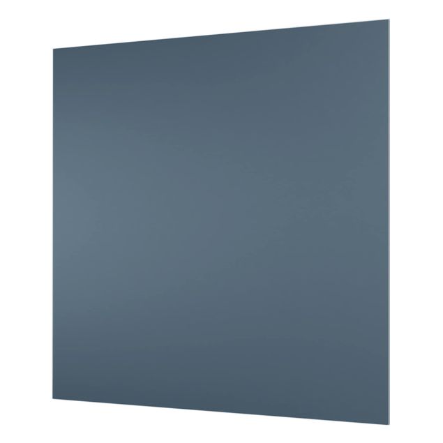 Glas Spritzschutz - Schieferblau - Quadrat - 1:1