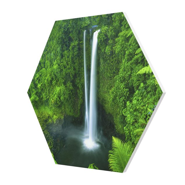 Wandbilder Modern Paradiesischer Wasserfall