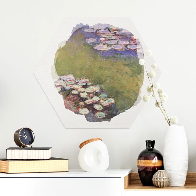 Wanddeko Küche Wasserfarben - Claude Monet - Seerosen