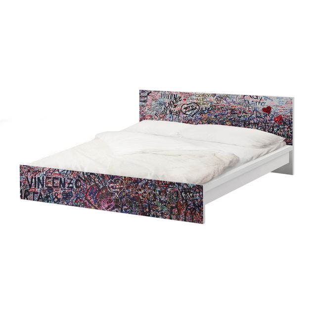 Möbelfolie für IKEA Malm Bett niedrig 160x200cm - Klebefolie Verona - Romeo & Julia
