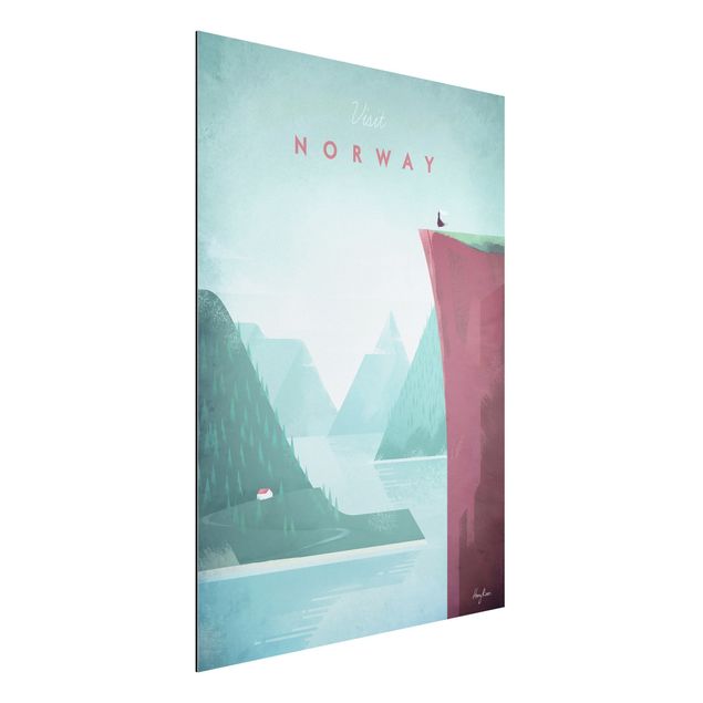 Küche Dekoration Reiseposter - Norwegen
