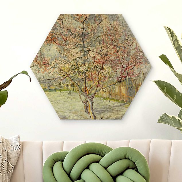 Wanddeko Küche Vincent van Gogh - Blühende Pfirsichbäume